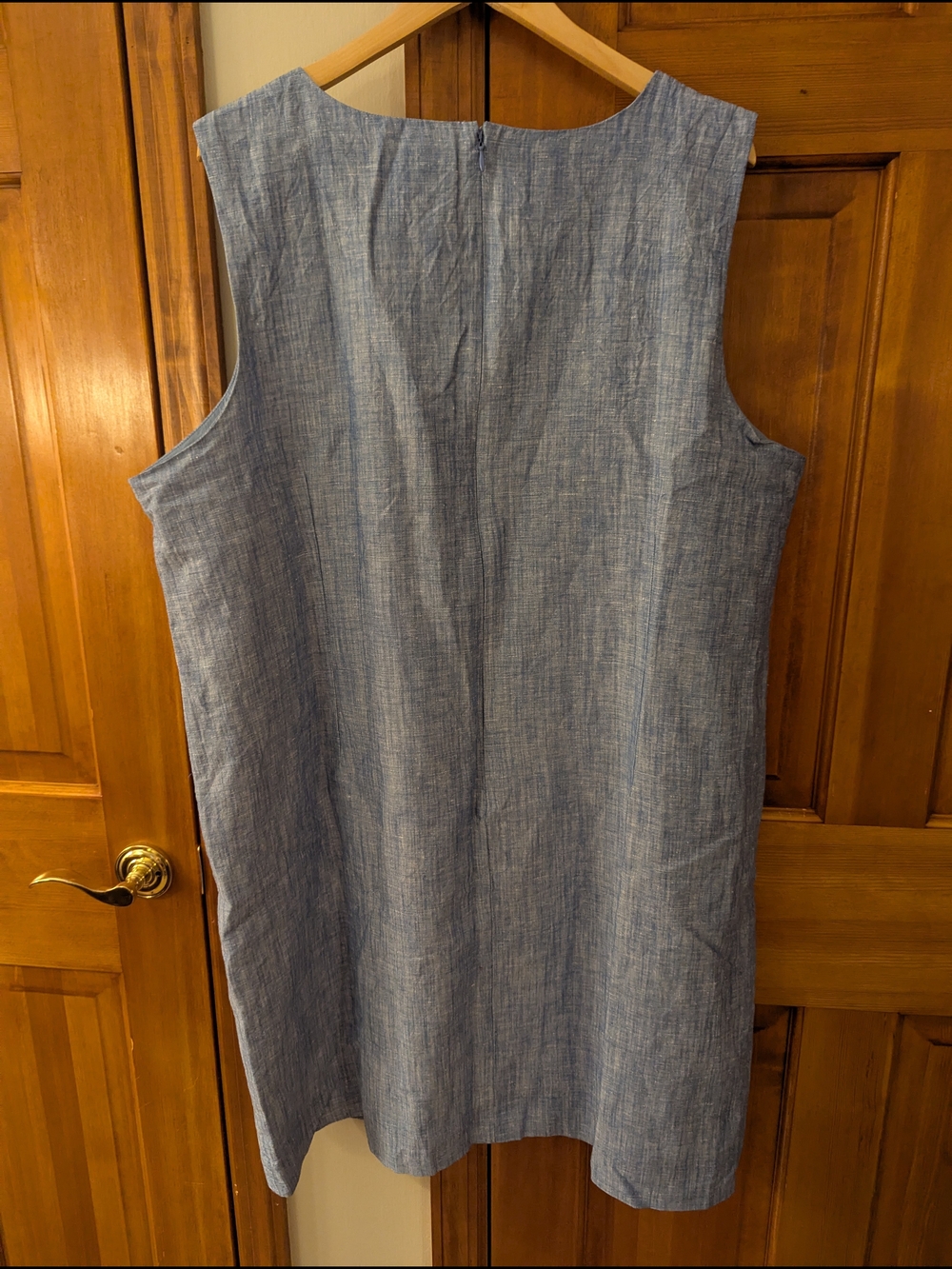 NWT Embroidered Linen Shift Dress Size 20W - Picture 8 of 8
